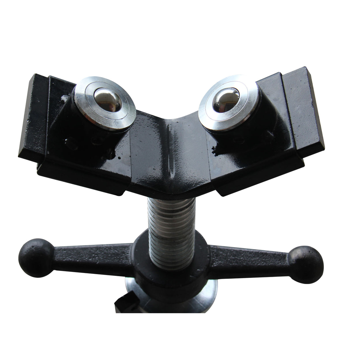Welding Pipe Stand APJ-2 C/W V-Head Ball Transfer Support, 710-1300 Height Adjustable Foldable Pipe Jack