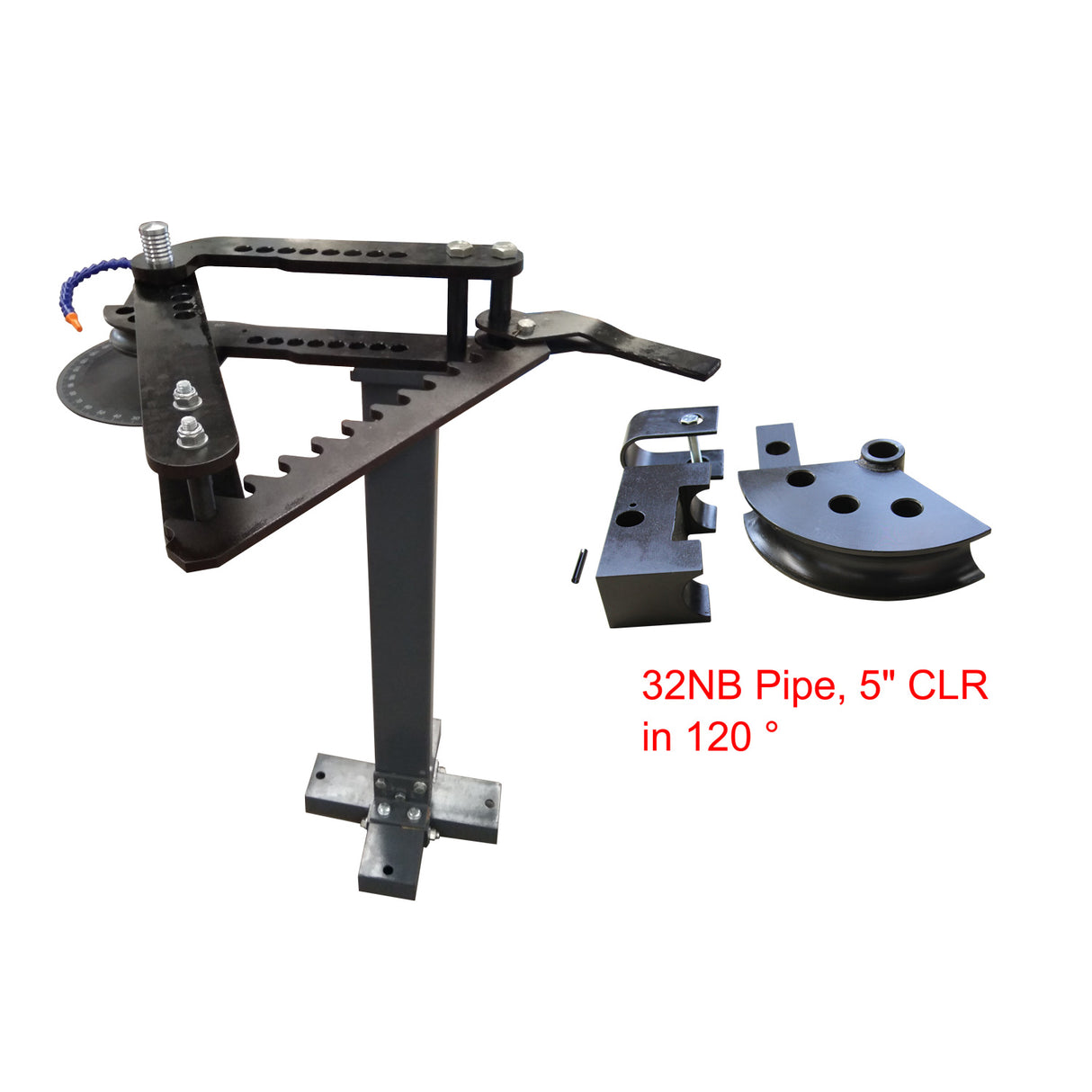 Manual Pipe Bender TB-3, C/W 32NB Tooling, 5" CLR in 120 Degrees, Exhaust Pipe Bender, Roll Cage Bending Machine