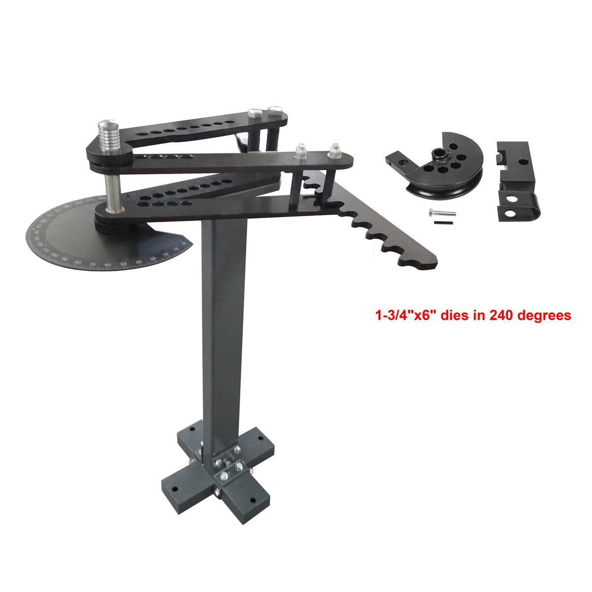 Manual Pipe Bender TB-3, C/W OD 1-3/4" Tube Tooling, 6" CLR in 240 Degrees, Hand Tube Pipe Bender