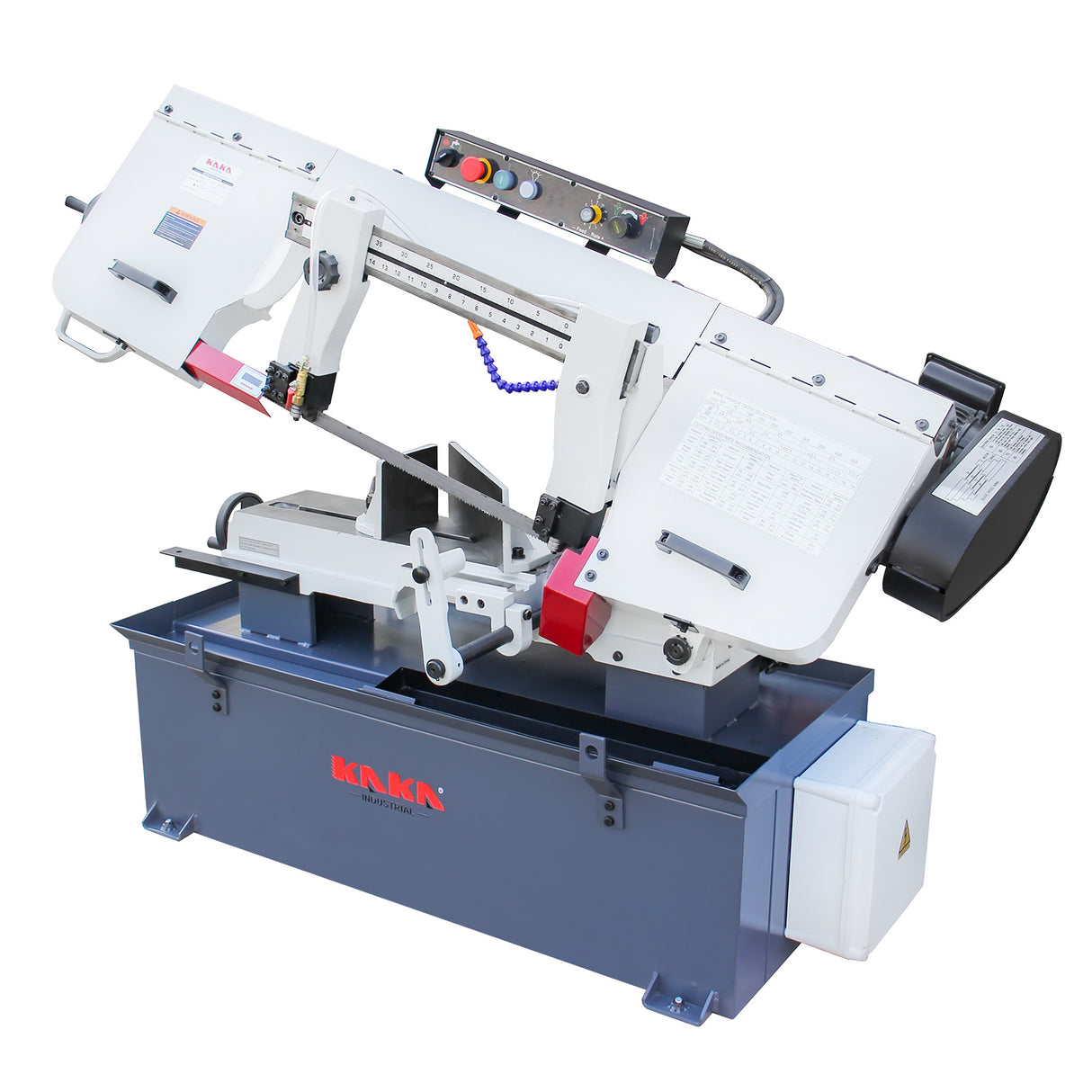 Metal Band Saw BS-1018B, 254mm Horizontal Bandsaw Metal Cutting Band Saw, Horizontal High Precision Band Saw, 240V Motor