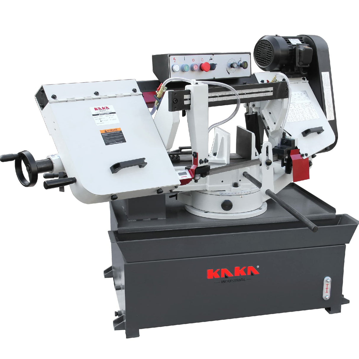 KANG Industrial BS-1018R 254mm Horizontal Bandsaw, Metal Cutting Band Saw, Swivel Saw Frame, 415V