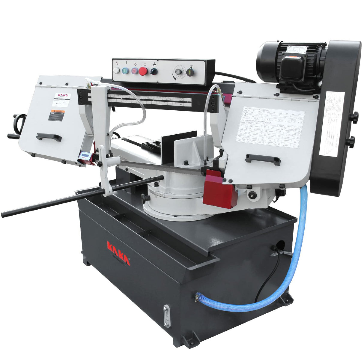 KANG Industrial BS-1018R 254mm Horizontal Bandsaw, Metal Cutting Band Saw, Swivel Saw Frame, 415V