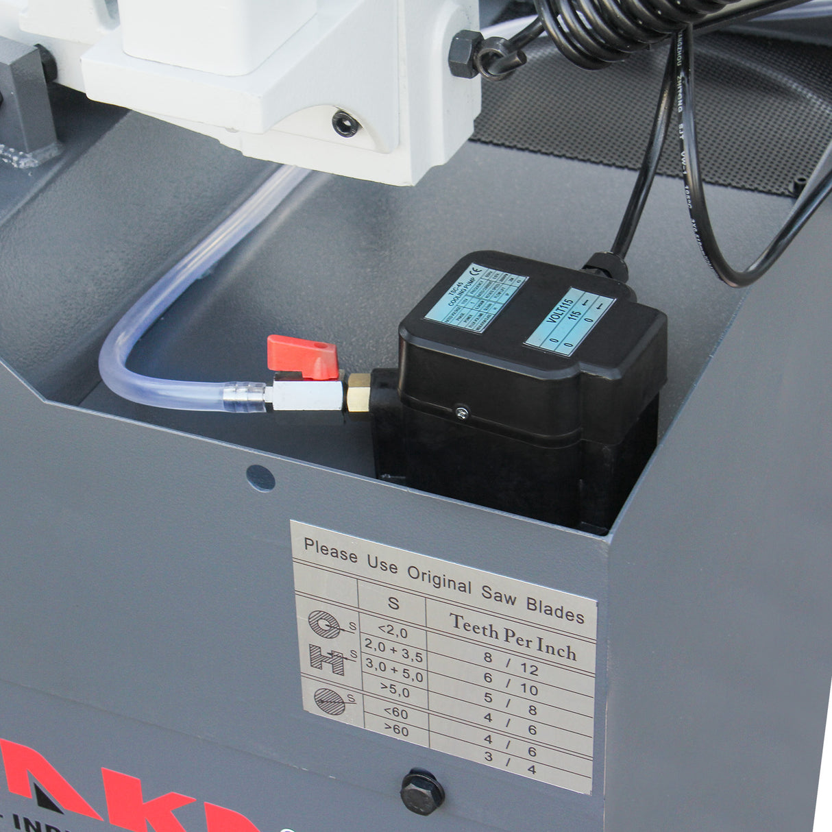 KANG Industrial BS-108G Horizontal Metal Cutting Bandsaw, 260x200mm Round & Rectangular Cutting, 60° Miter Angle, 1.1kW 240V Motor for Steel, Aluminum, Metal Fabrication