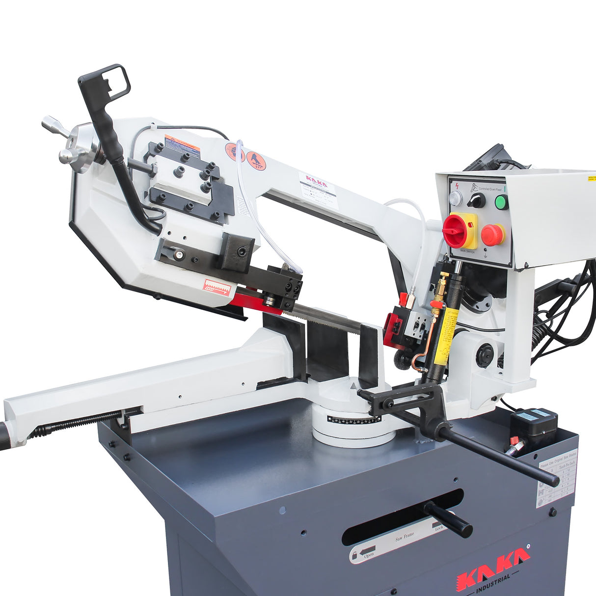 KANG Industrial BS-108G Horizontal Metal Cutting Bandsaw, 260x200mm Round & Rectangular Cutting, 60° Miter Angle, 1.1kW 240V Motor for Steel, Aluminum, Metal Fabrication