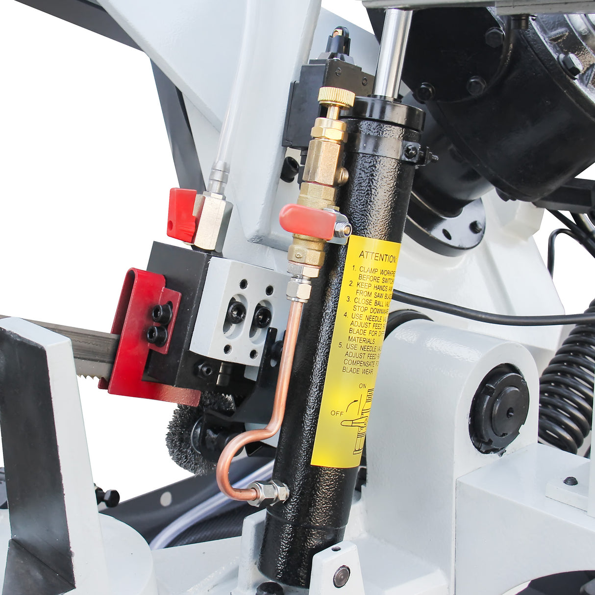 KANG Industrial BS-108G Horizontal Metal Cutting Bandsaw, 260x200mm Round & Rectangular Cutting, 60° Miter Angle, 1.1kW 240V Motor for Steel, Aluminum, Metal Fabrication