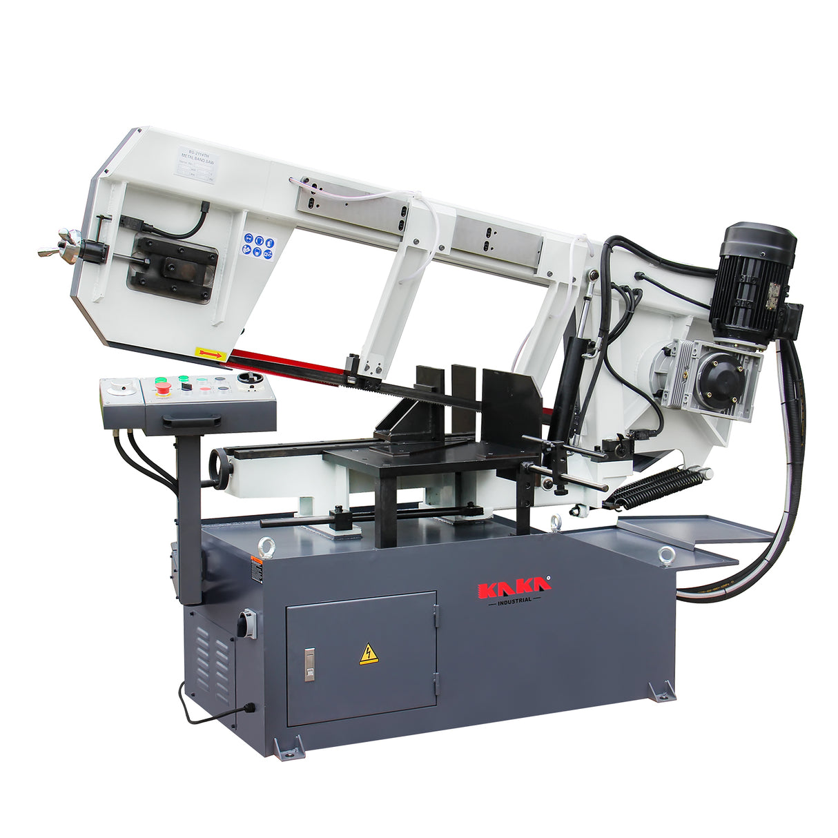 KANG Industrial BS-2114TH Hydraulic Band Saw, Saw Frame Auto LIfting Up, 400mm Round Bar Cutting, Runs on 415V Power