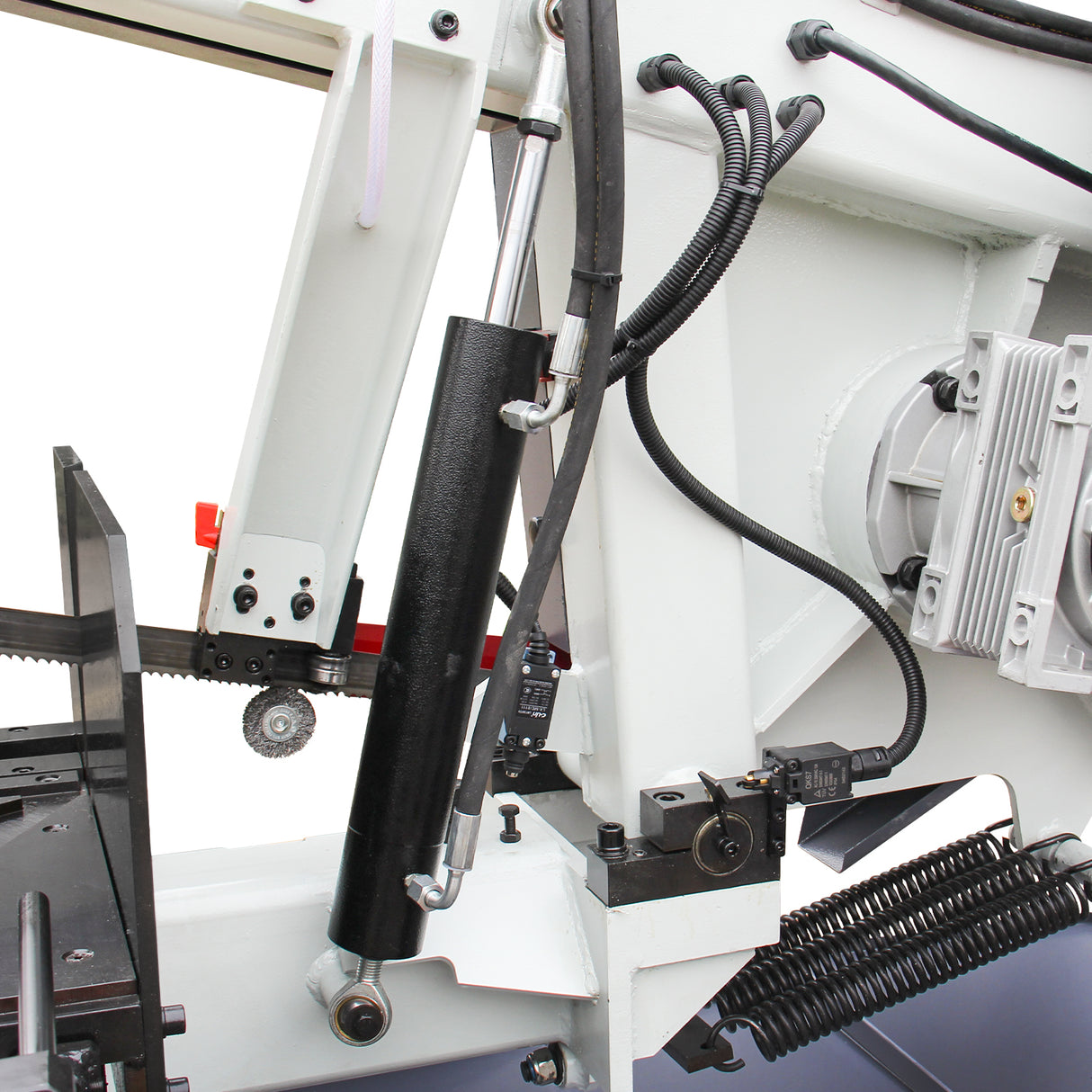 KANG Industrial BS-2114TH Hydraulic Band Saw, Saw Frame Auto LIfting Up, 400mm Round Bar Cutting, Runs on 415V Power