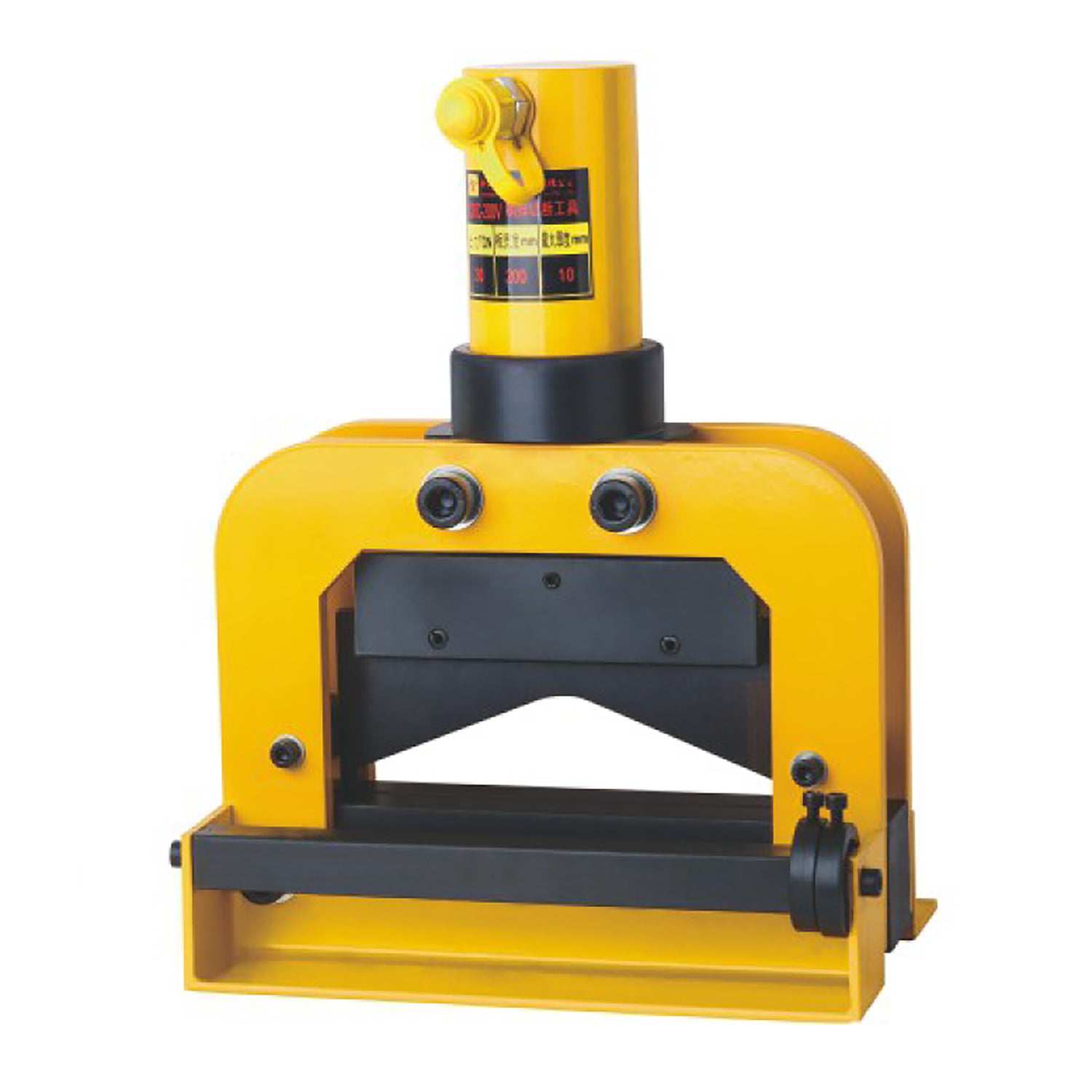 Kang Industrial CWC200V Hydraulic Busbar Cutter, V Blade, 25T Output Force, 12x200mm Cutting Capacity