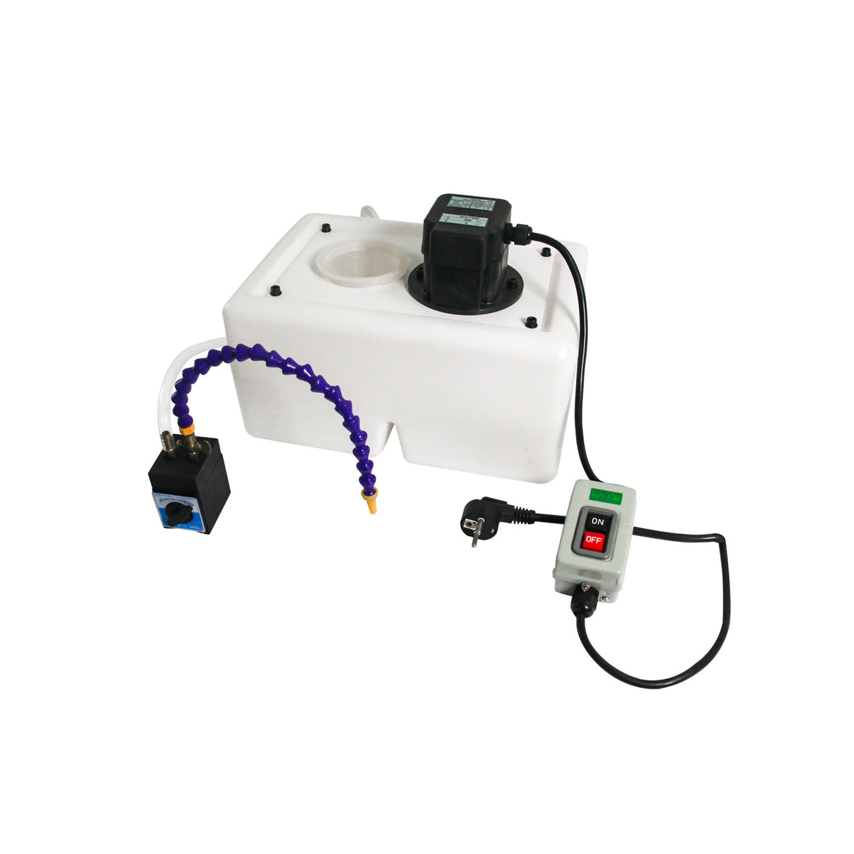 Kang Industrial CY-B Coolant Pump & Tank, Magnetic base & Flexible Nozzle