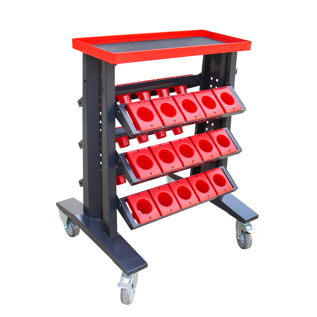 CNC Tool Trolley DJC-950C, Mobile Tool Cart for BT50 Holders, 30 Holders Storage Capacity