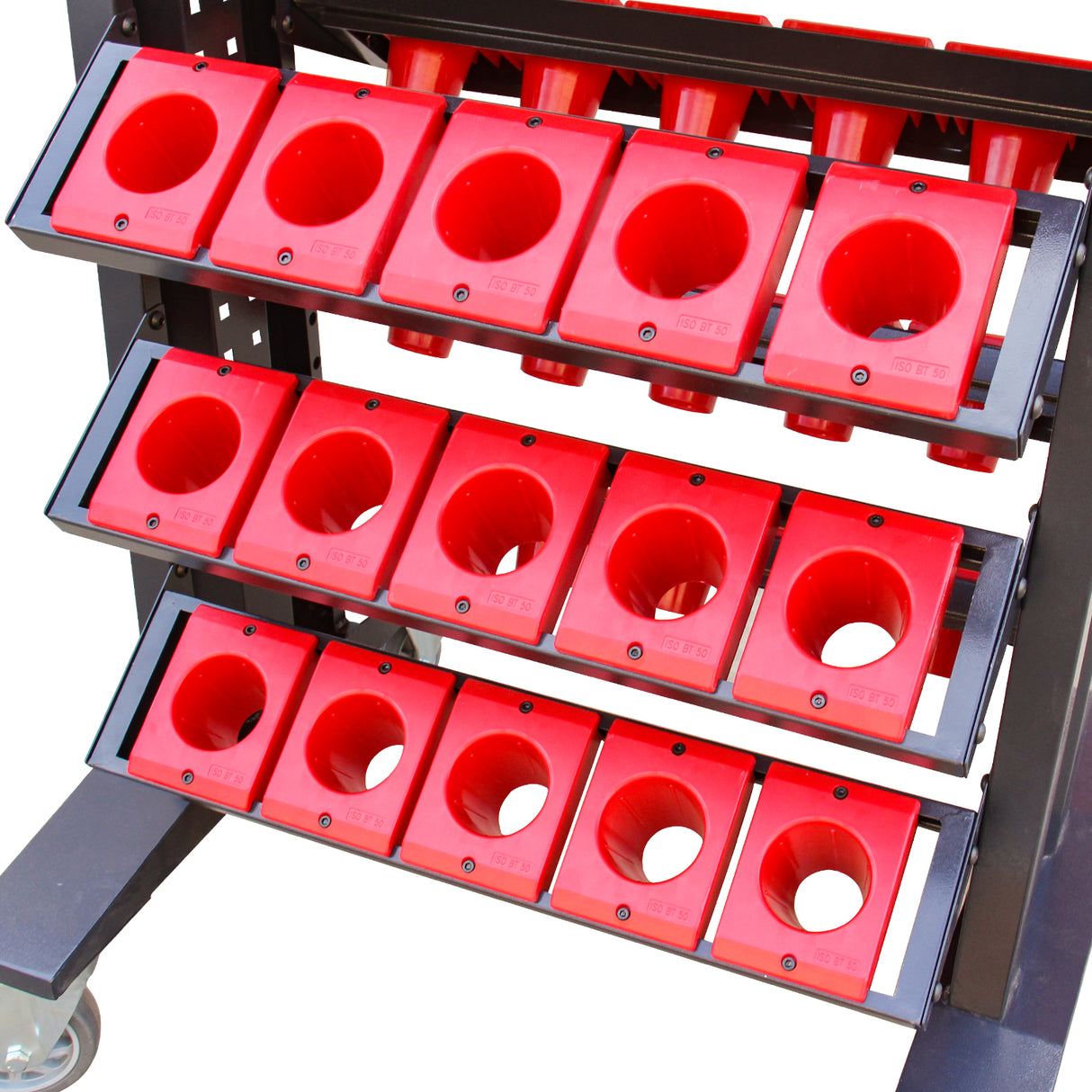 CNC Tool Trolley DJC-950C, Mobile Tool Cart for BT50 Holders, 30 Holders Storage Capacity