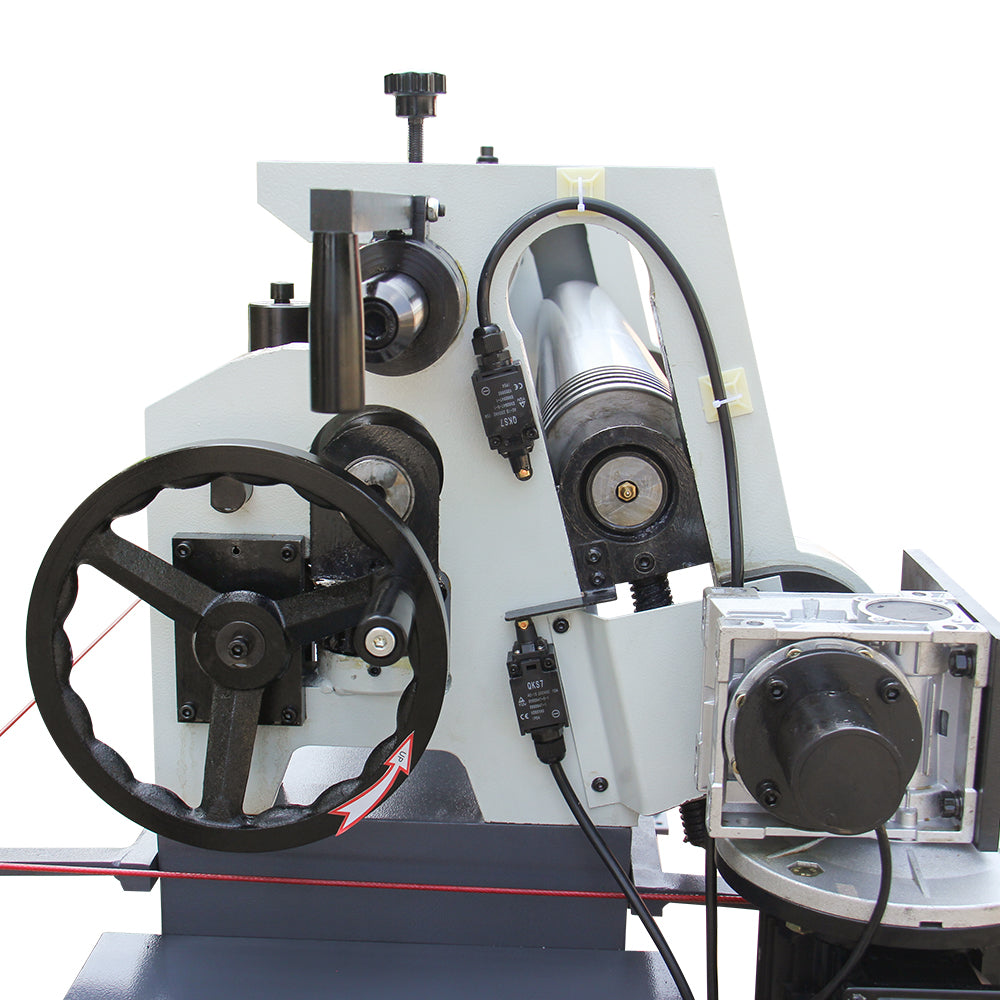 KANG Industrial ESR-5108E, 1300x4.5mm Plate Rolling Machine, Slip Roll Machine with Motrized Rear Roller, Industrial Grade Sheet Metal Fabrication Machine