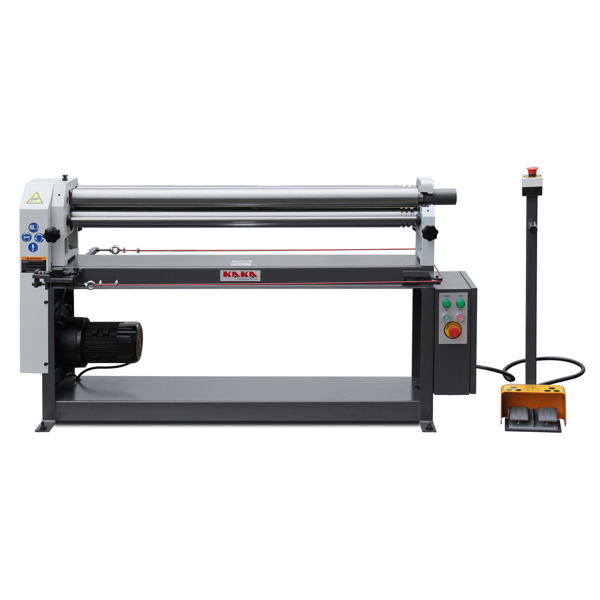 Motorized Plate Curving Rolls ESR-5116, 1300x1.5mm Sheet Metal Curve Rollers & 75mm Dia. Roller, Asymmetrical Sheet Roller