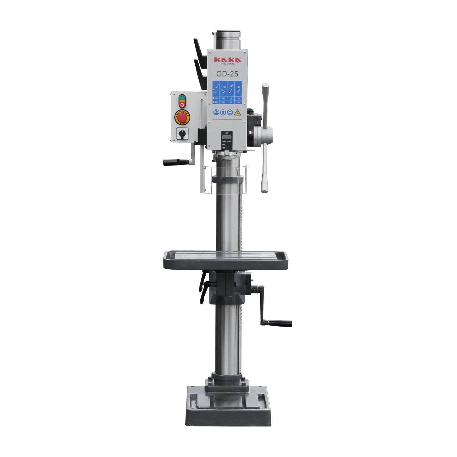 KANG INDUSTRIAL GD-25 Vertical Drill Machine with Gear Head, 25mm Drilling Capacity, 415V Motor