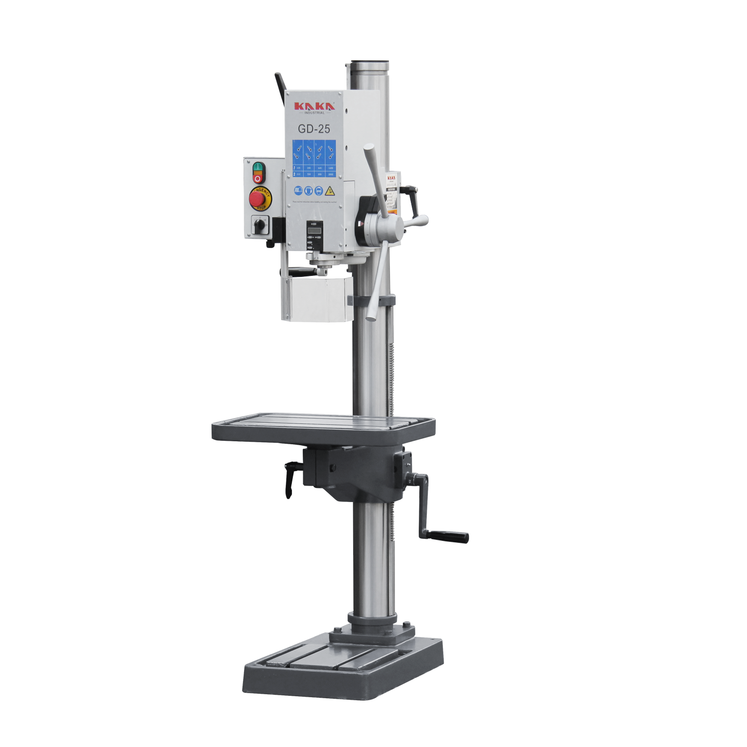 KANG INDUSTRIAL GD-25 Vertical Drill Machine with Gear Head, 25mm Drilling Capacity, 415V Motor