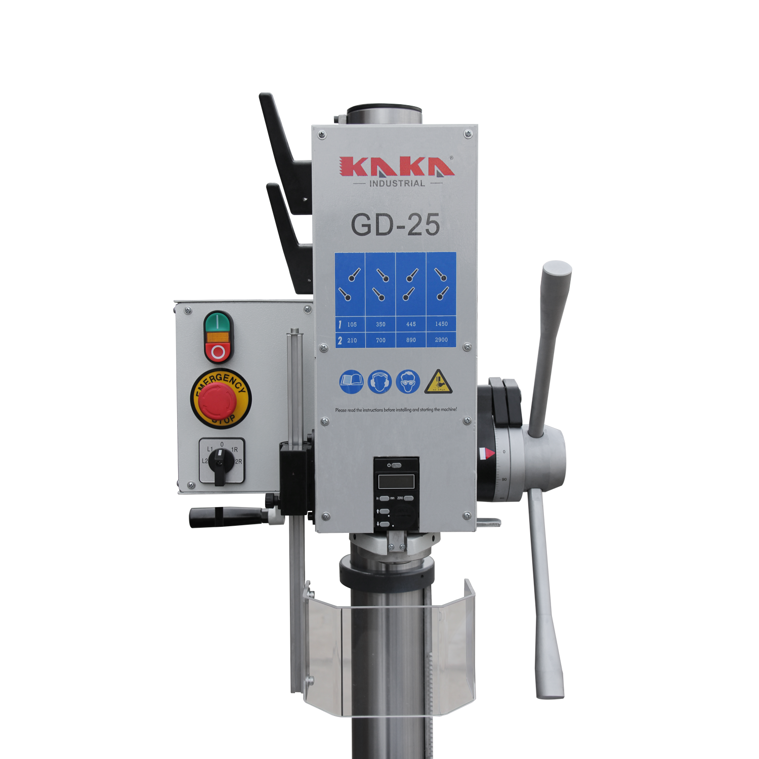 KANG INDUSTRIAL GD-25 Vertical Drill Machine with Gear Head, 25mm Drilling Capacity, 415V Motor