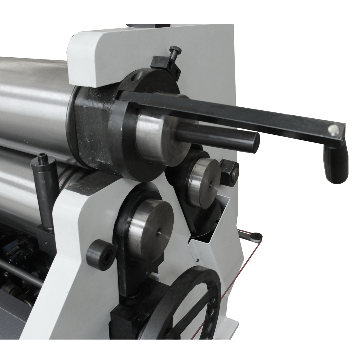 KANG INDUSTRIAL HER-6103 Motorized Plate Curving Rolls, Sheet Metal Roll Curving Machine