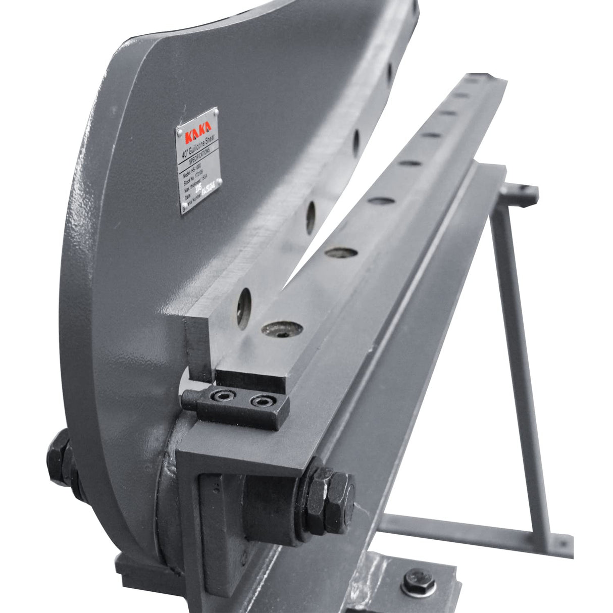 KANG industrial HS-40 Guillotine Metal Shear, 1000mm Bed Width, 1.5mm Thick Metal Shear with a Stand for Sheet Metal Fabrication Plate Cutting Cutter