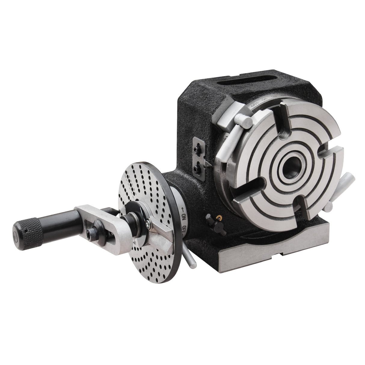 Kang Industrial HVP-41, Rotary Table with Dividing Plate DP-1, 4 Inch Rotary Table Milling Machine Horizontal Vertical Indexing Plate