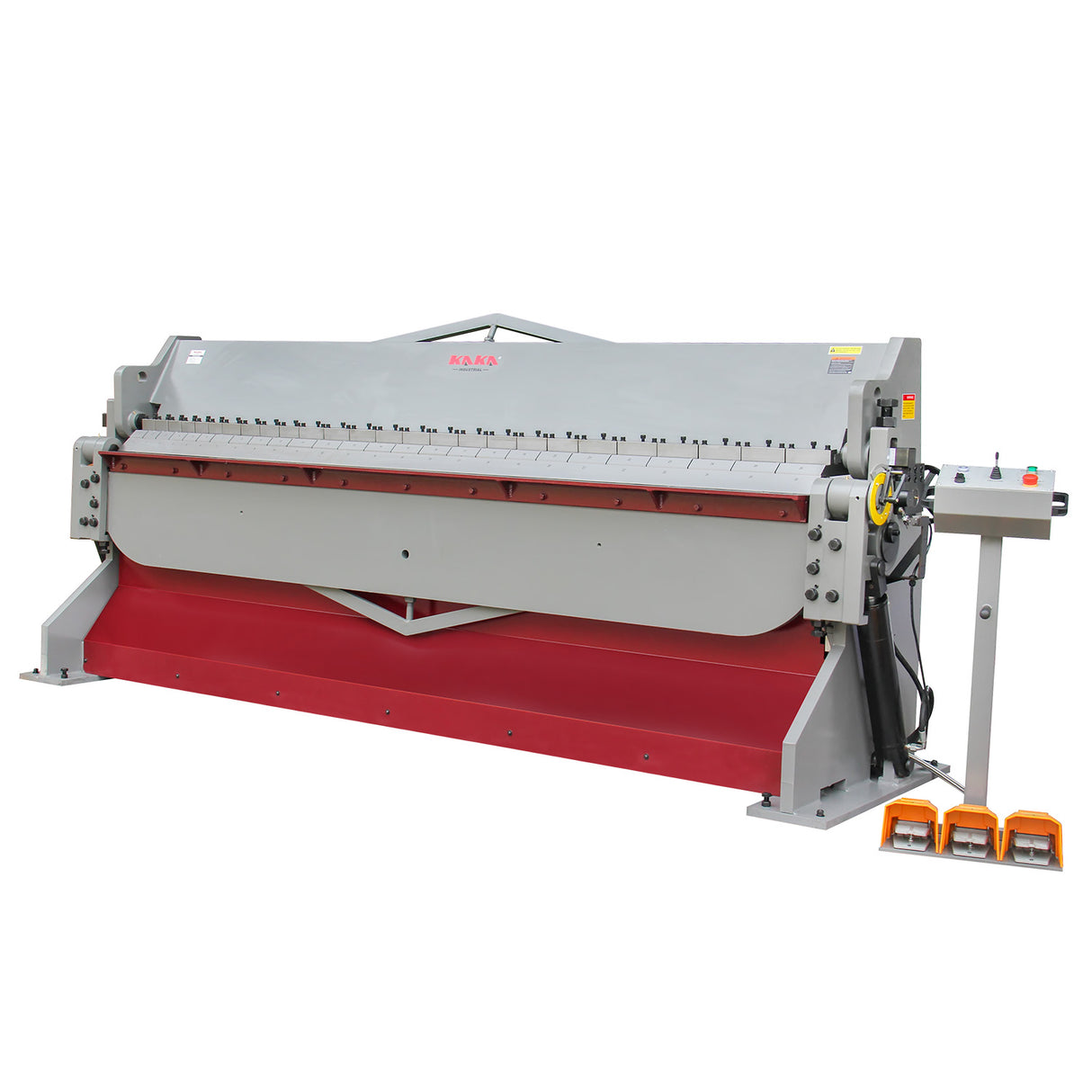 KANG Industrial HW-9610 Hydraulic Pan Brake, 2440x3.5 mm Mild Steel Plate Folding, Pan Brake Folder, 415V Power
