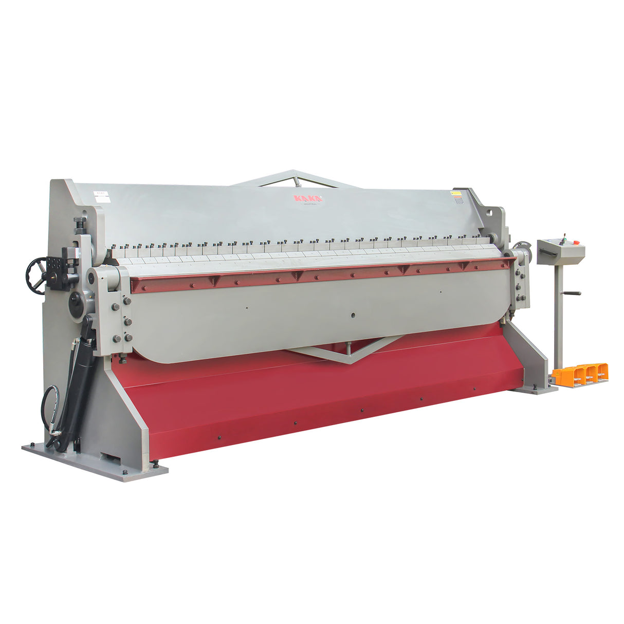 KANG Industrial HW-9610 Hydraulic Pan Brake, 2440x3.5 mm Mild Steel Plate Folding, Pan Brake Folder, 415V Power