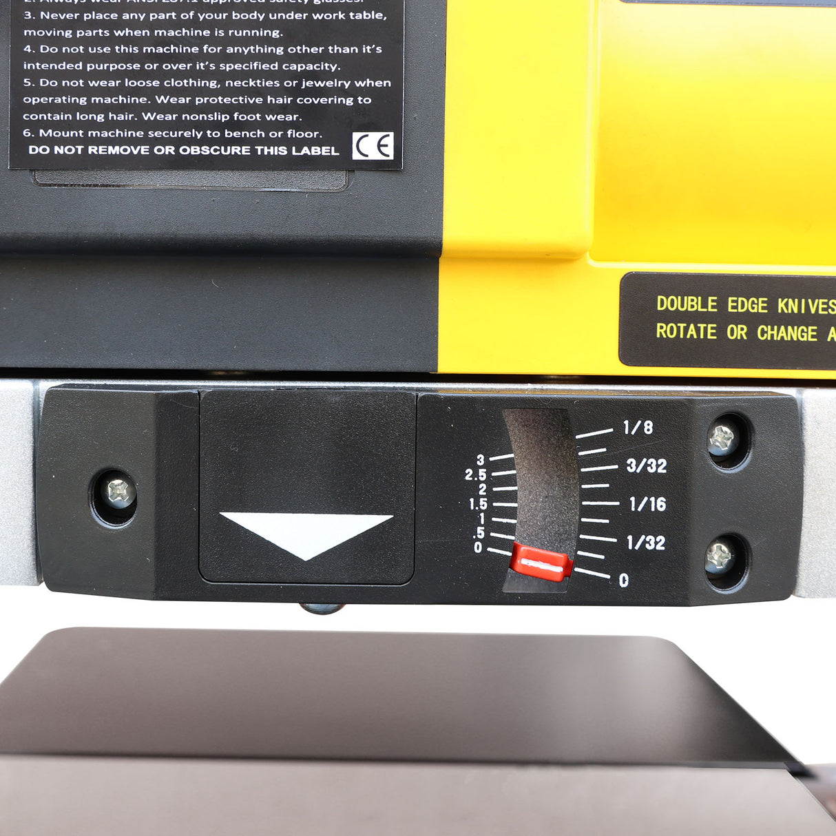 330mm Helical Head Benchtop Thicknesser MB333, 1500W Benchtop Thicknesser