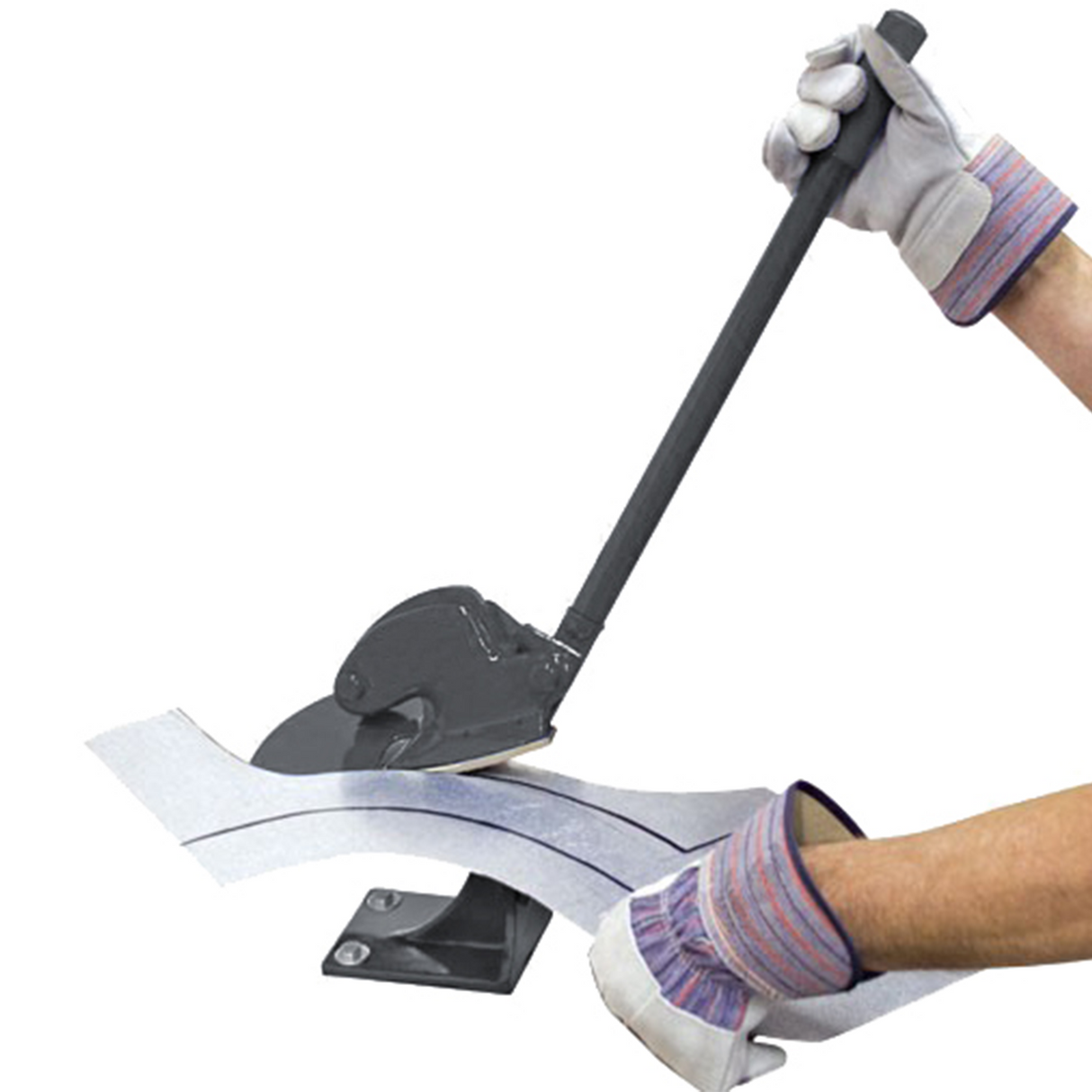 KANG Industrial MMS-4 Multiple Purpose Bench Top Throatless Sheet Metal Shear, 2.0mm Steel Sheet Metal Cutter, Sheet Metal Shear Curved Blade Cutter