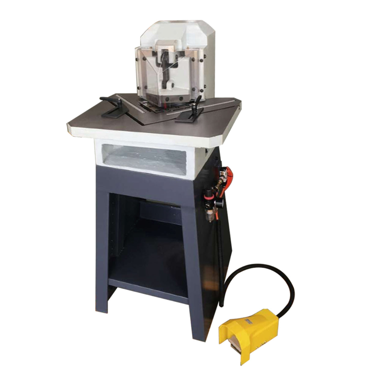 Pneumatic Plate Notcher PNM-130, Fixed Angle Plate Notching Machine