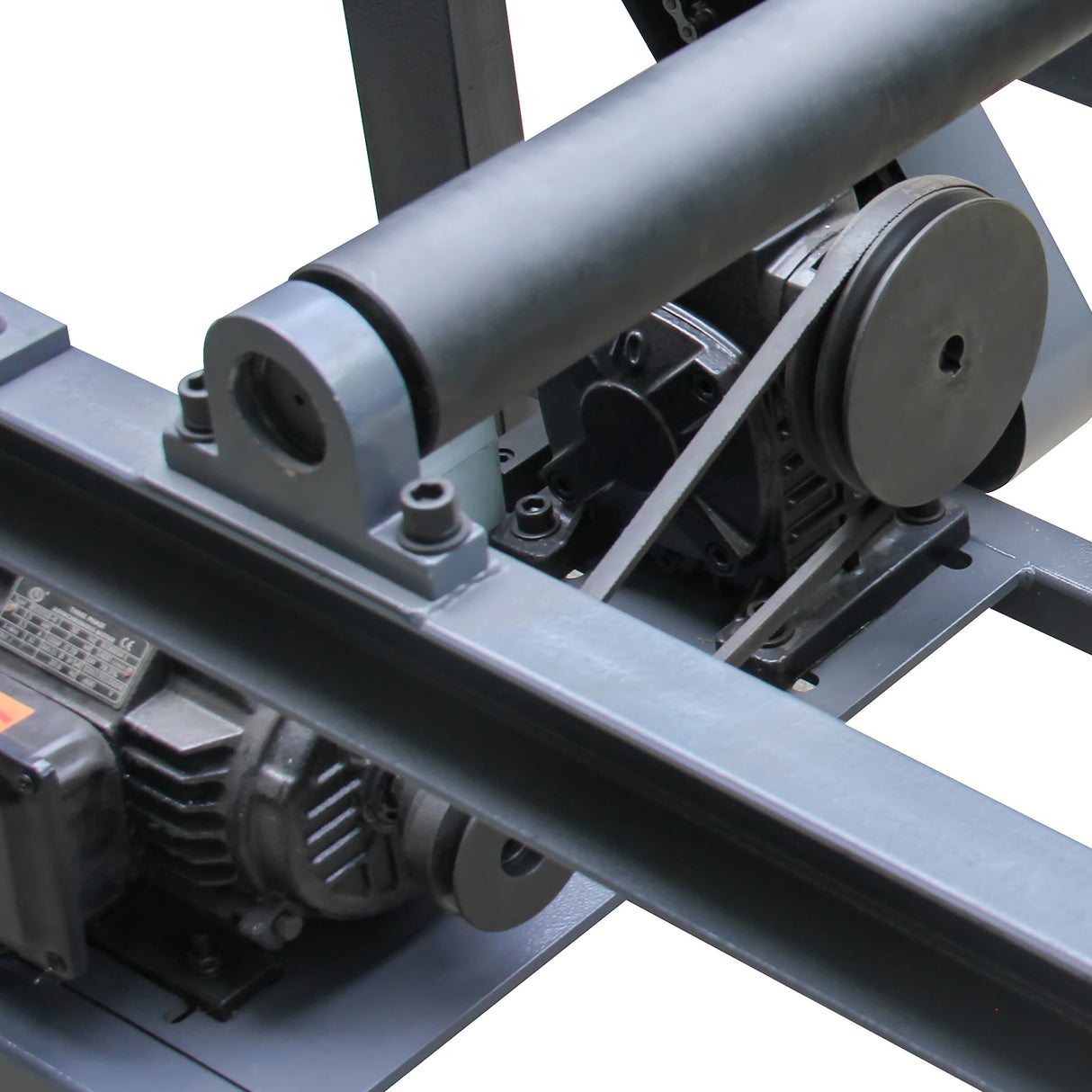 Kang Industrial RB-460E, Adjustable Height Roller Support for Bandsaw, Motorized