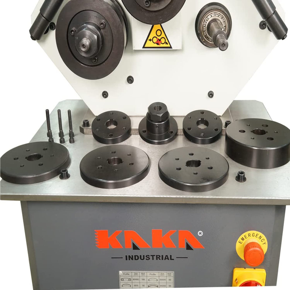 KAKA INDUSTRIAL RBM30HV Rolling Machine - Perfect for Industrial Use Effortlessly Bend Steel Pipes and Profiles