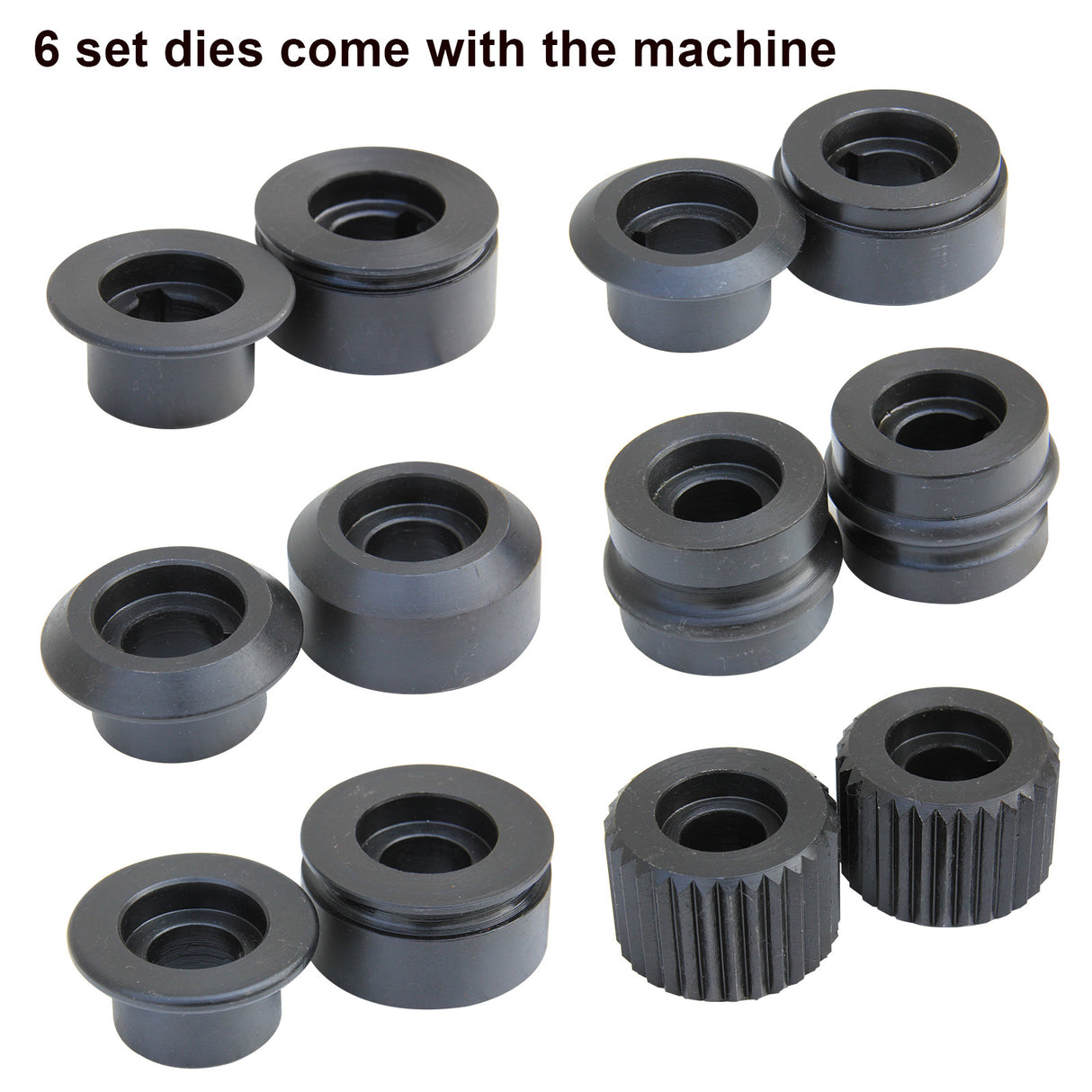 HVAC Rotary Machine RM08, 177mm Throat Cast-Iron Bead Roller, 0.8mm Sheet Metal Rotary Forming Machine, Duct Tools C/W 6 Dies