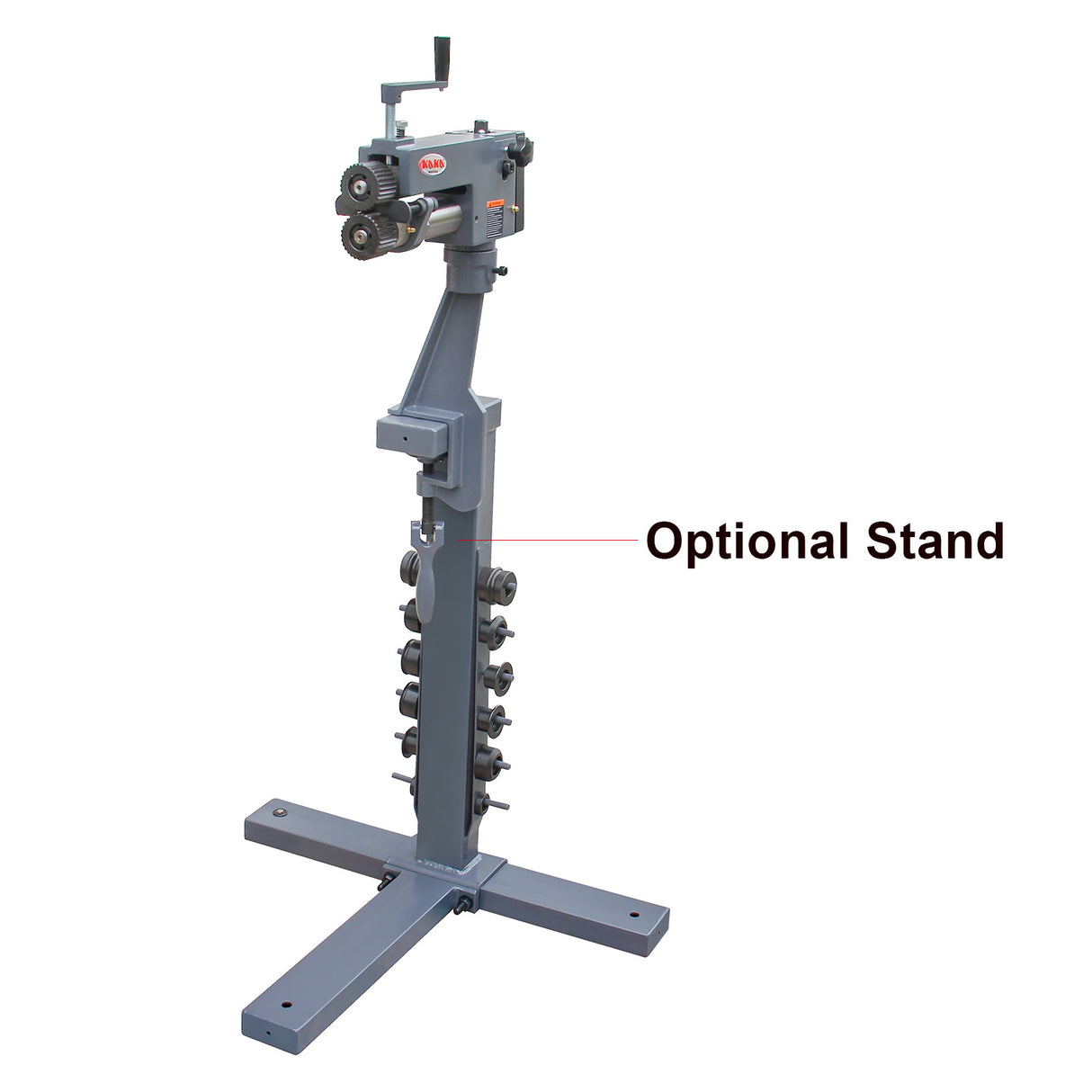 HVAC Rotary Machine RM08, 177mm Throat Cast-Iron Bead Roller, 0.8mm Sheet Metal Rotary Forming Machine, Duct Tools C/W 6 Dies