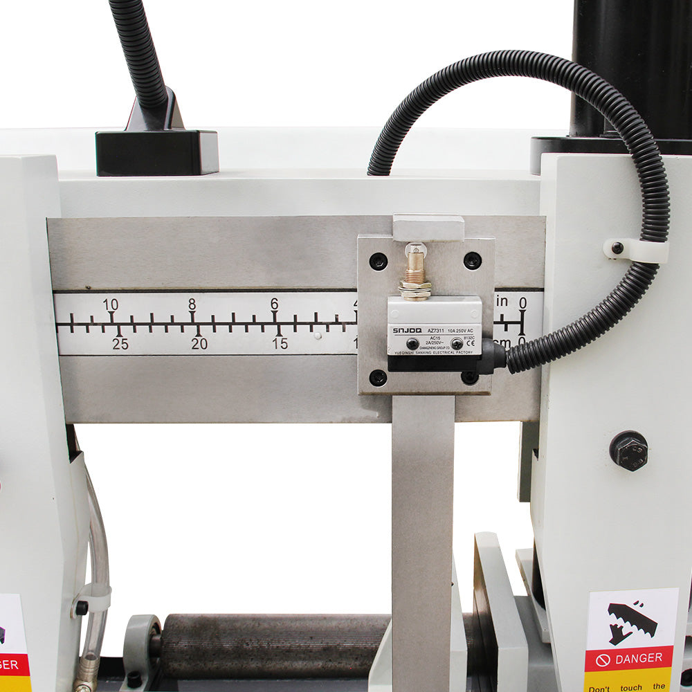 Double Column Band Saw TGK-14, ø350mm-350x350mm Gear Drive Dual Column Band Saw with Hydraulic Clamping, 415V Power