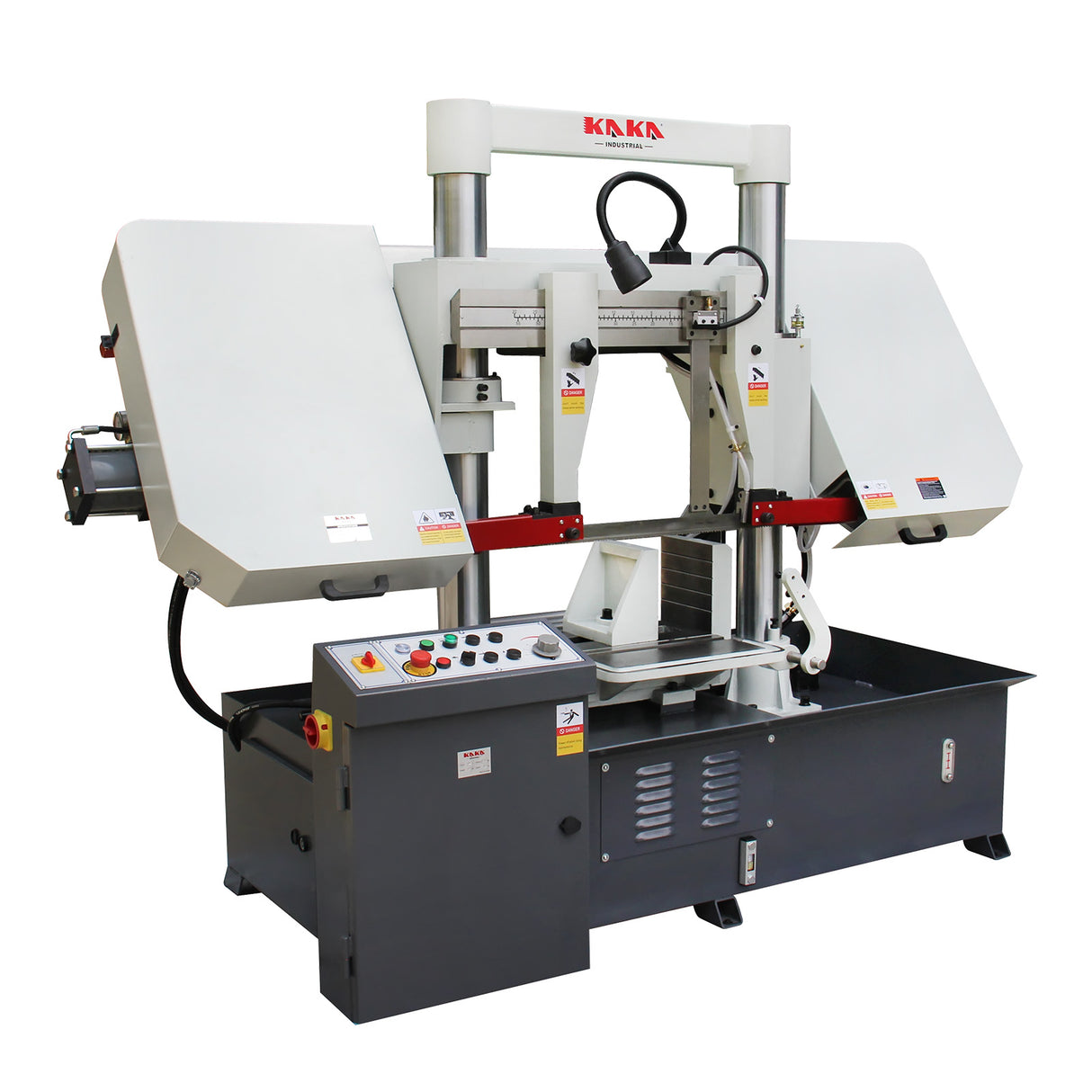 Double Column Band Saw TGK-16, ø400mm-400x400mm Gear Drive Double Column Band Saw with Hydraulic Clamping, Structural Steel Cutting Saw