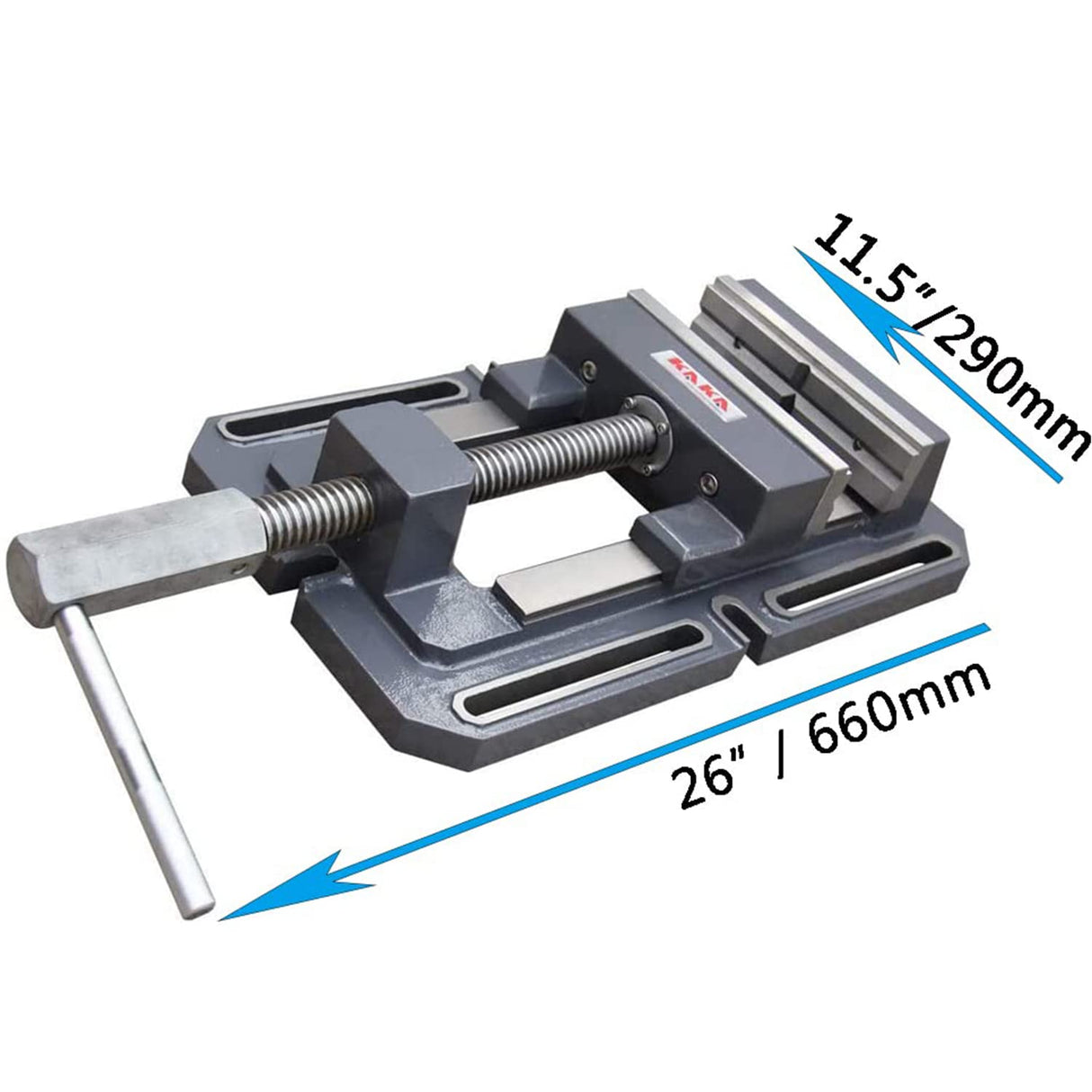 KANG Industrial TSL-200, 200mm Drill Press Vise, Low Profile Metal Milling Drill Press Vice