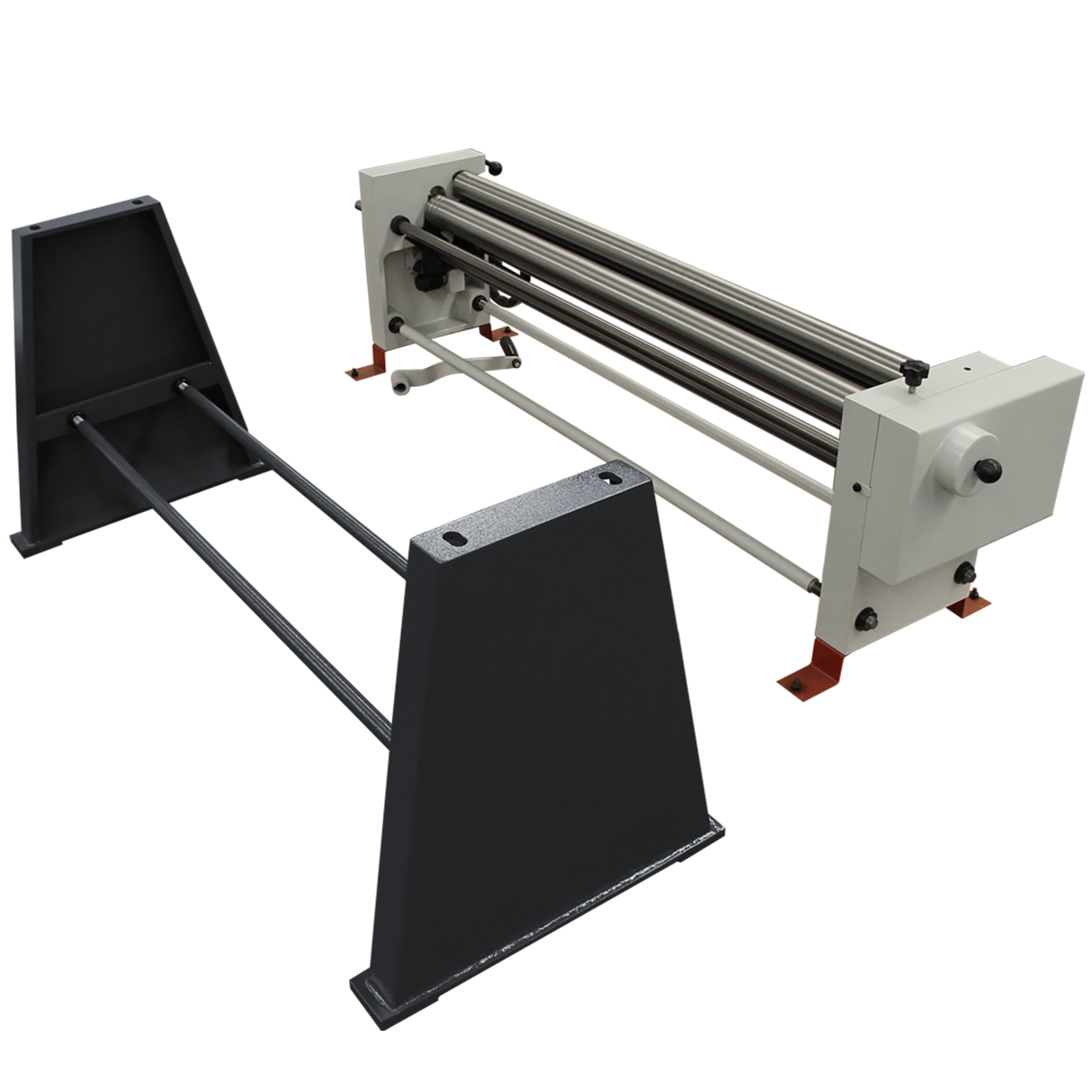 KANG Industrial W01-4914 Manual Sheet Metal Curving Rolls, 1250x1.6mm Mild Steel Capacity Curve Roller, Slip Roll Machine for Workshop