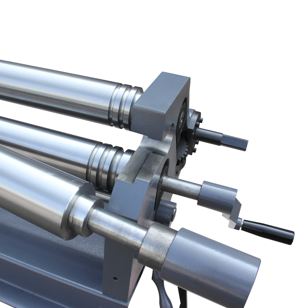 Manual Sheet Metal Curving Rolls W01-5116A, 1.5x1300mm Mild Steel Plate Curve Roller, Quick Action Lower & Rear Roller Adjustment