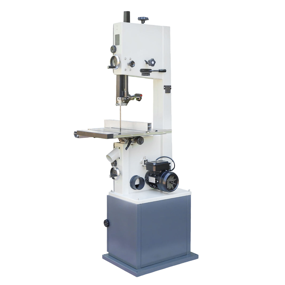 Wood Vertical Band Saw WBS-14, 240V Motor Saw Cutting Machine with Storage Cabinet Base