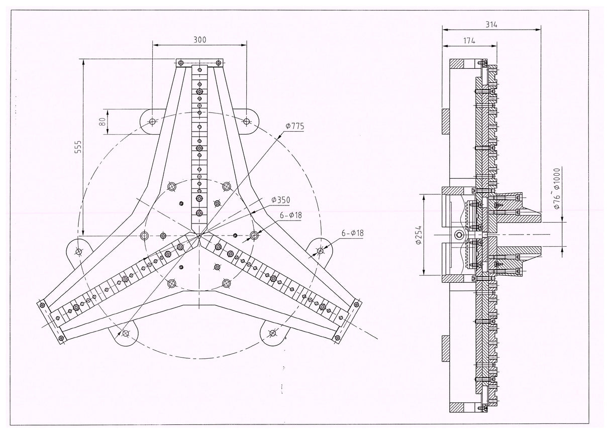 KANG INDUSTRIAL WPC-1000 Chuck, Suit WP-1000 Welding Positioner