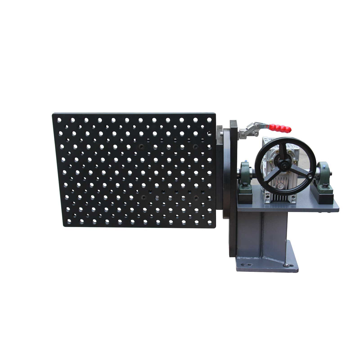 Mini Rotary Welding Positioner 136kg, Manual Worm Gear Drive, 15° Locking, WT-600x450 Welding Table Fixture
