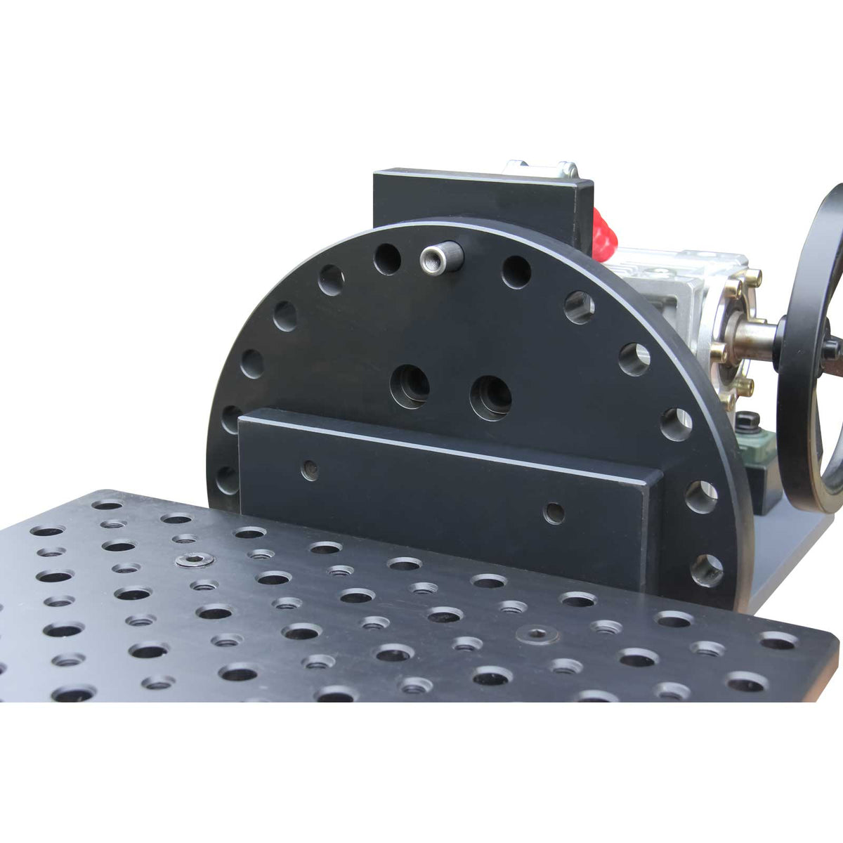 Mini Rotary Welding Positioner 136kg, Manual Worm Gear Drive, 15° Locking, WT-600x450 Welding Table Fixture