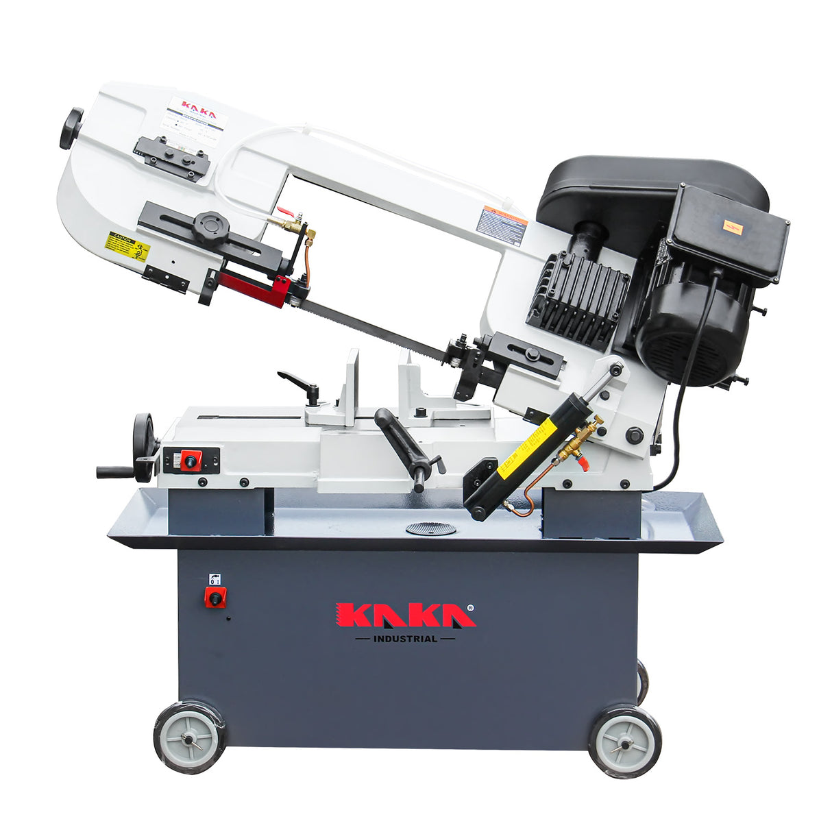KANG Industrial Horizontal Band Saw 178mmx305mm Capacity BS-712N, 4 step blade speeds belt driven, 240V Motor Swivel Vice Saw Machine