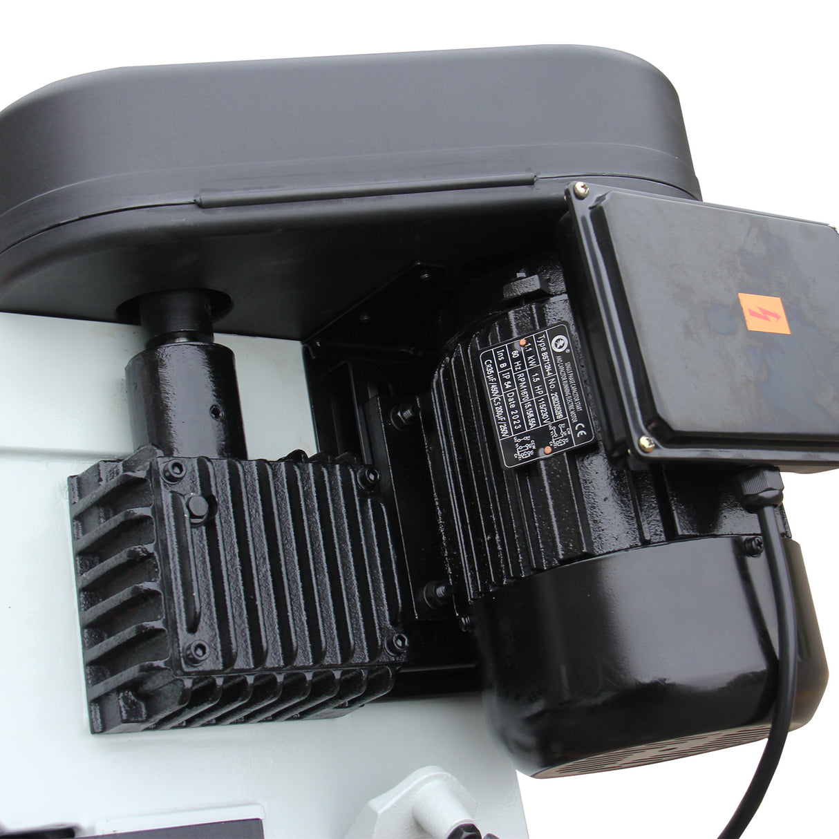 KANG Industrial Horizontal Band Saw 178mmx305mm Capacity BS-712N, 4 step blade speeds belt driven, 240V Motor Swivel Vice Saw Machine