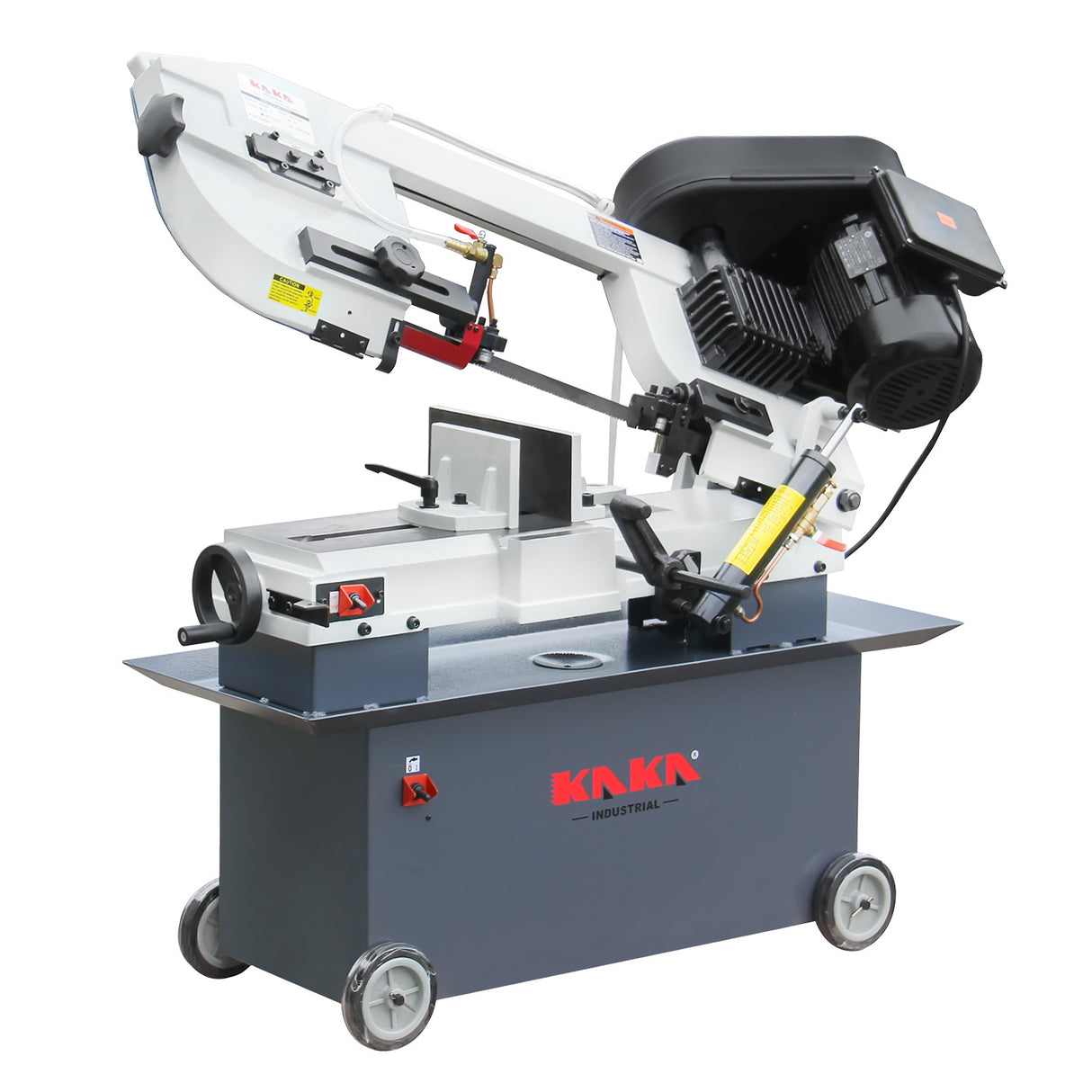 KANG Industrial Horizontal Band Saw 178mmx305mm Capacity BS-712N, 4 step blade speeds belt driven, 240V Motor Swivel Vice Saw Machine