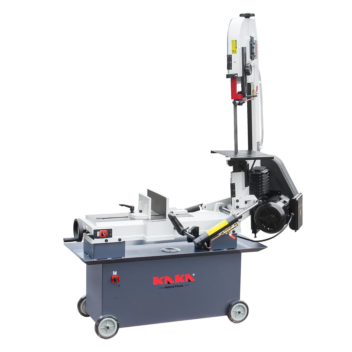 KANG Industrial Horizontal Band Saw 178mmx305mm Capacity BS-712N, 4 step blade speeds belt driven, 240V Motor Swivel Vice Saw Machine