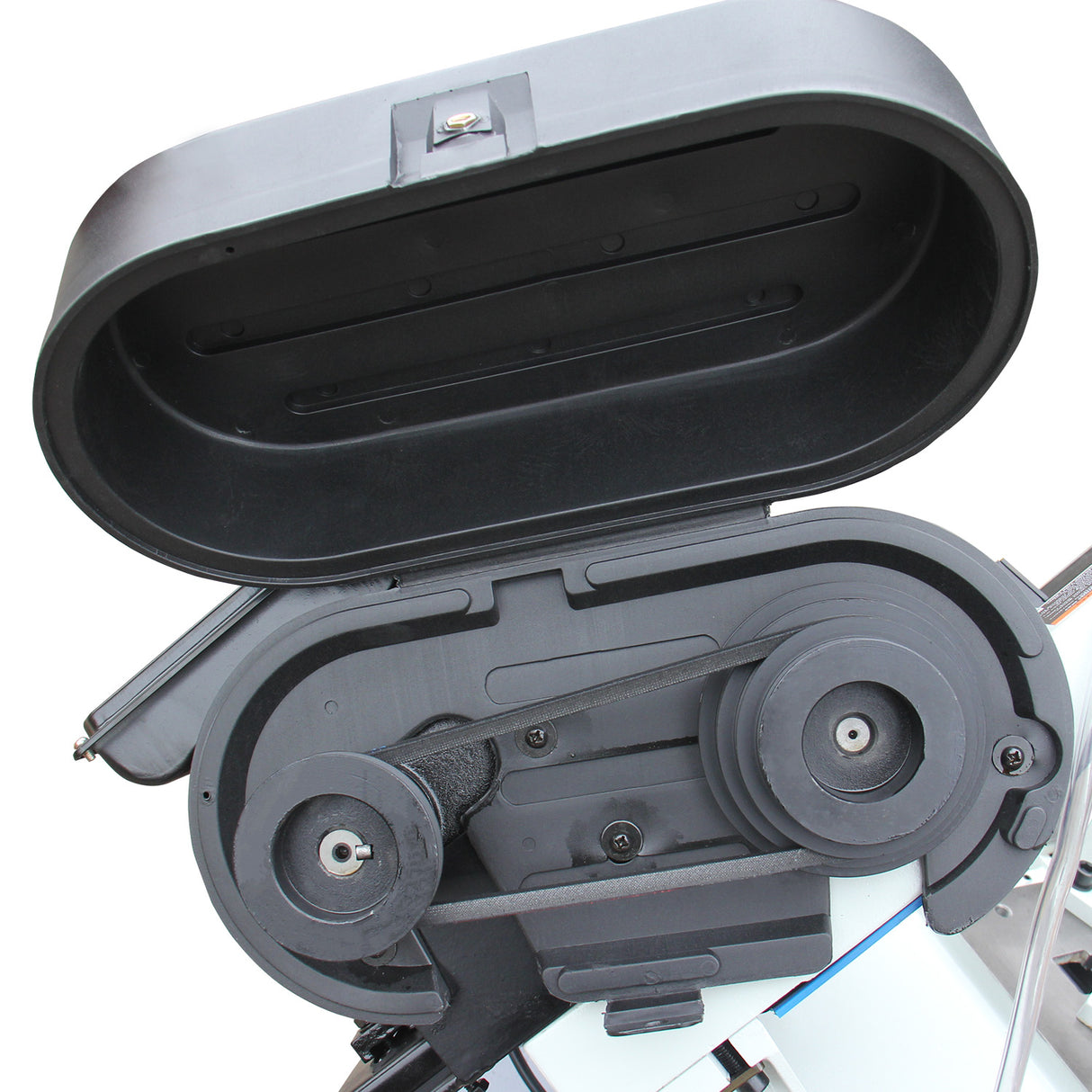 KANG Industrial Horizontal Band Saw 178mmx305mm Capacity BS-712N, 4 step blade speeds belt driven, 240V Motor Swivel Vice Saw Machine