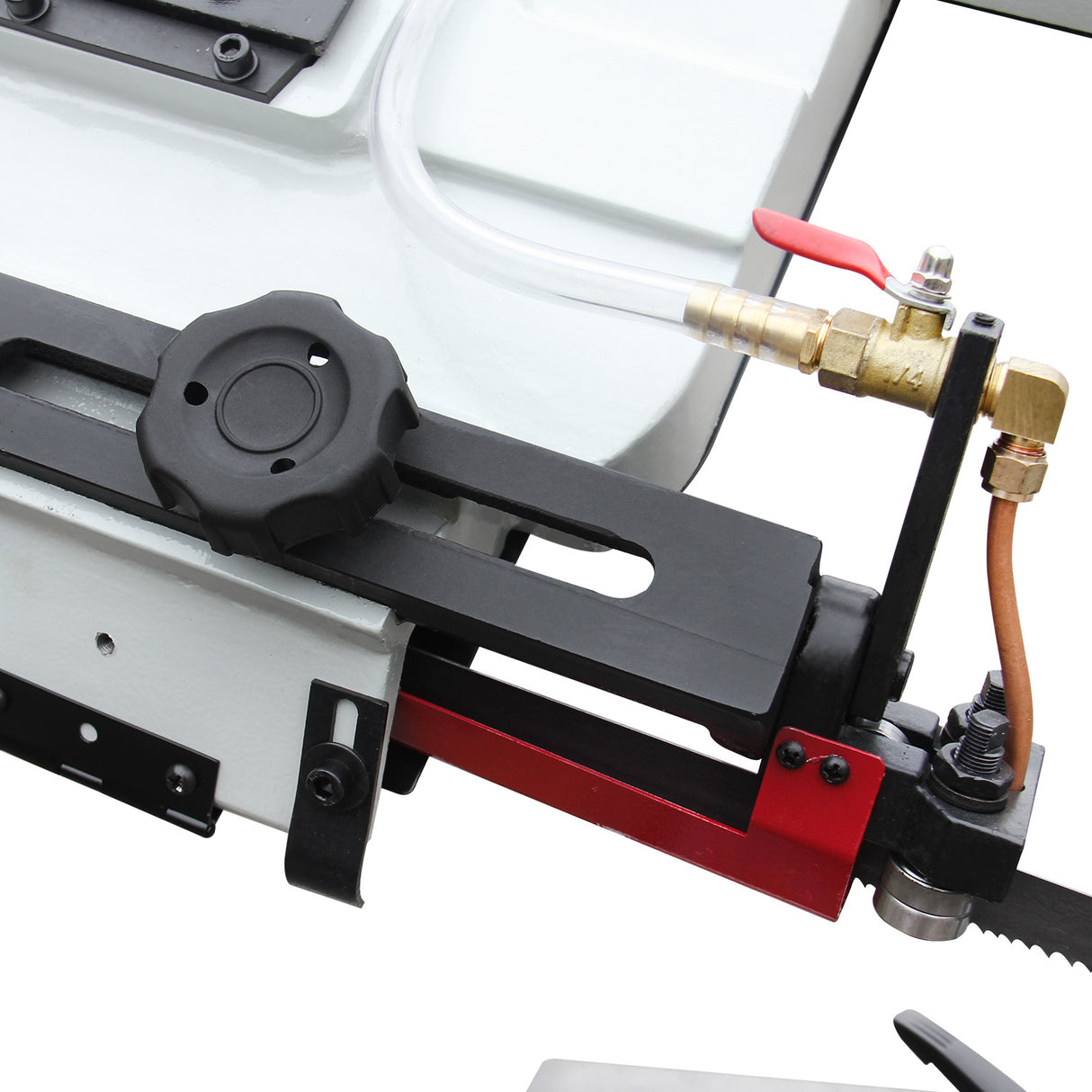 KANG Industrial Horizontal Band Saw 178mmx305mm Capacity BS-712N, 4 step blade speeds belt driven, 240V Motor Swivel Vice Saw Machine