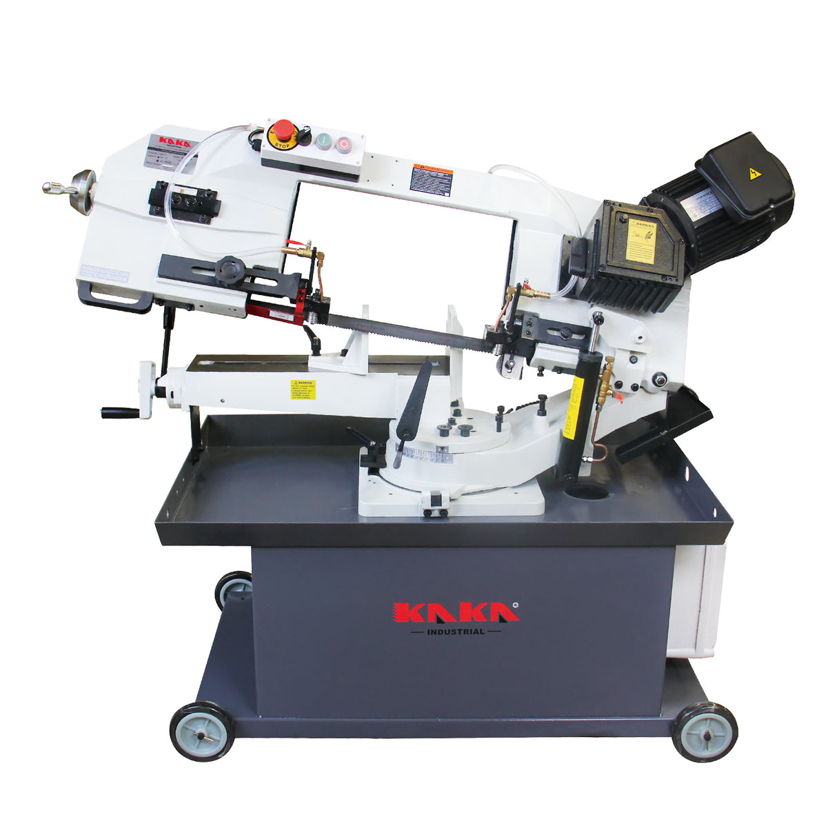 KANG INDUSTRIAL BS-912GR, Gear Drive Band Saw, 229 mm Round Bar Cutting Saw Machine with 3 Cutting Speed, 240V Power
