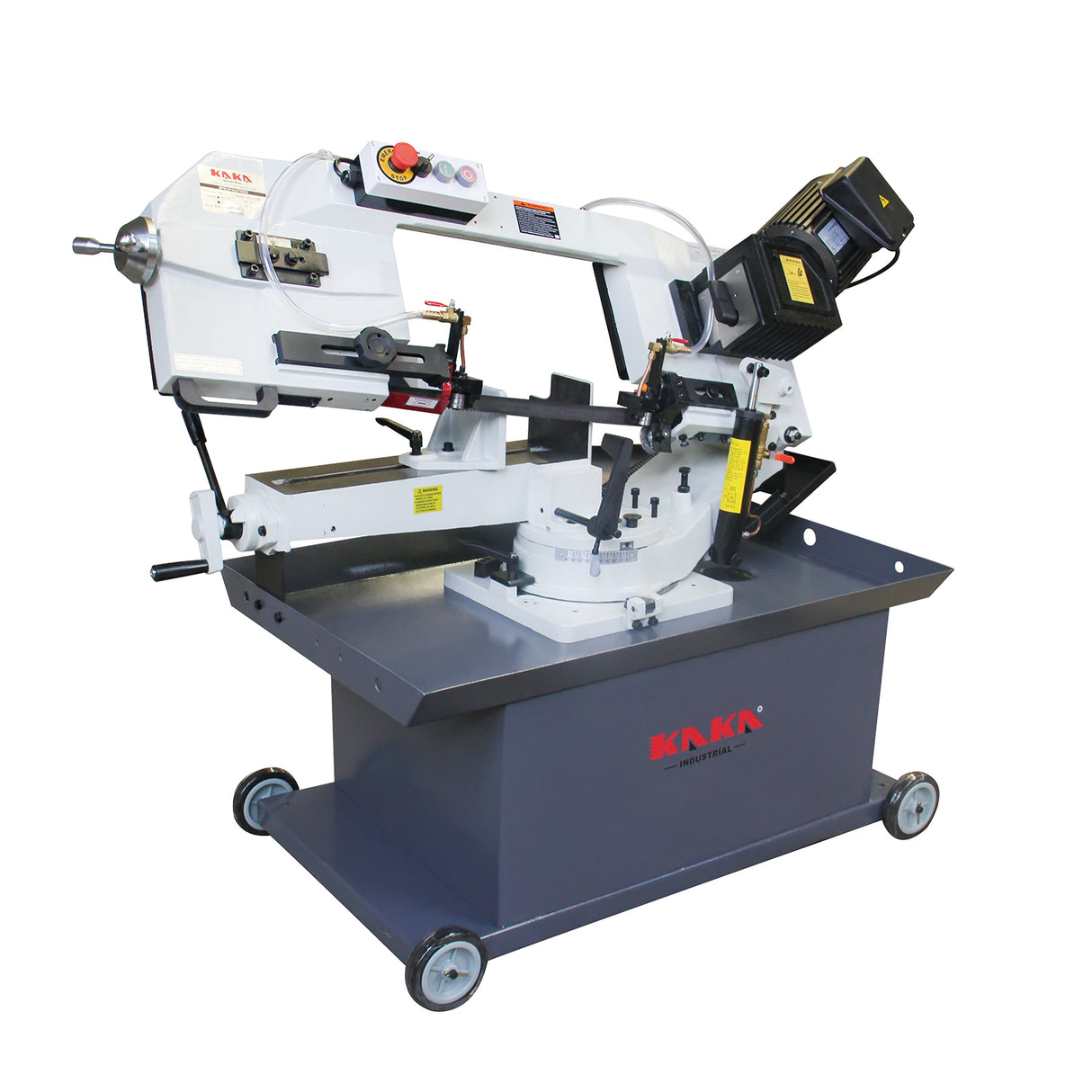 KANG INDUSTRIAL BS-912GR, Gear Drive Band Saw, 229 mm Round Bar Cutting Saw Machine with 3 Cutting Speed, 240V Power