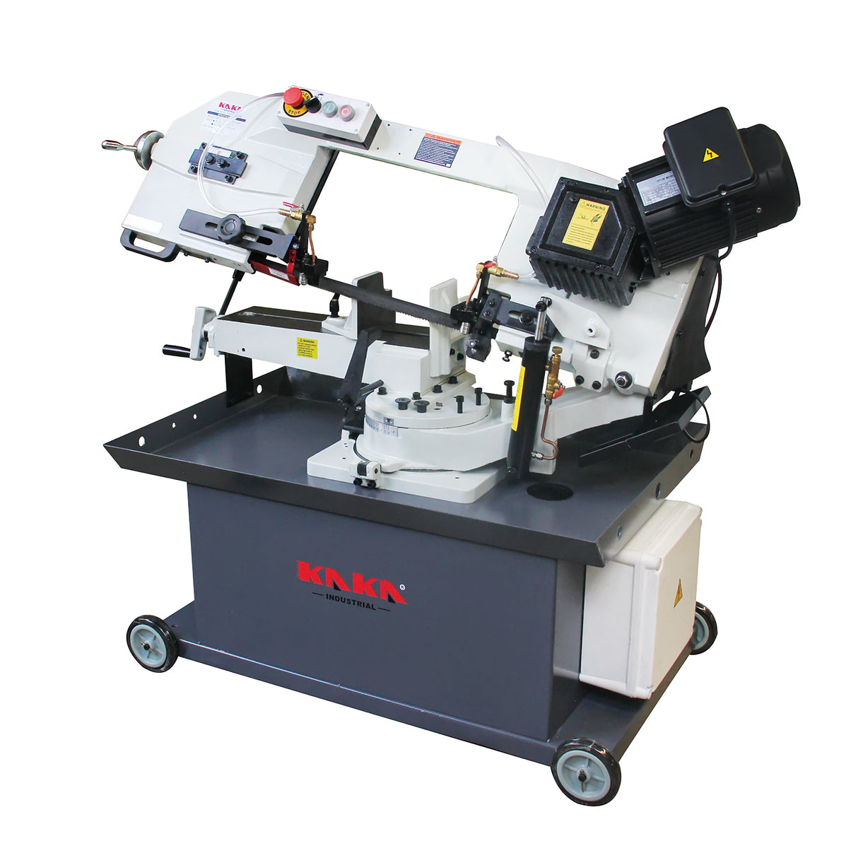 KANG INDUSTRIAL BS-912GR, Gear Drive Band Saw, 229 mm Round Bar Cutting Saw Machine with 3 Cutting Speed, 240V Power